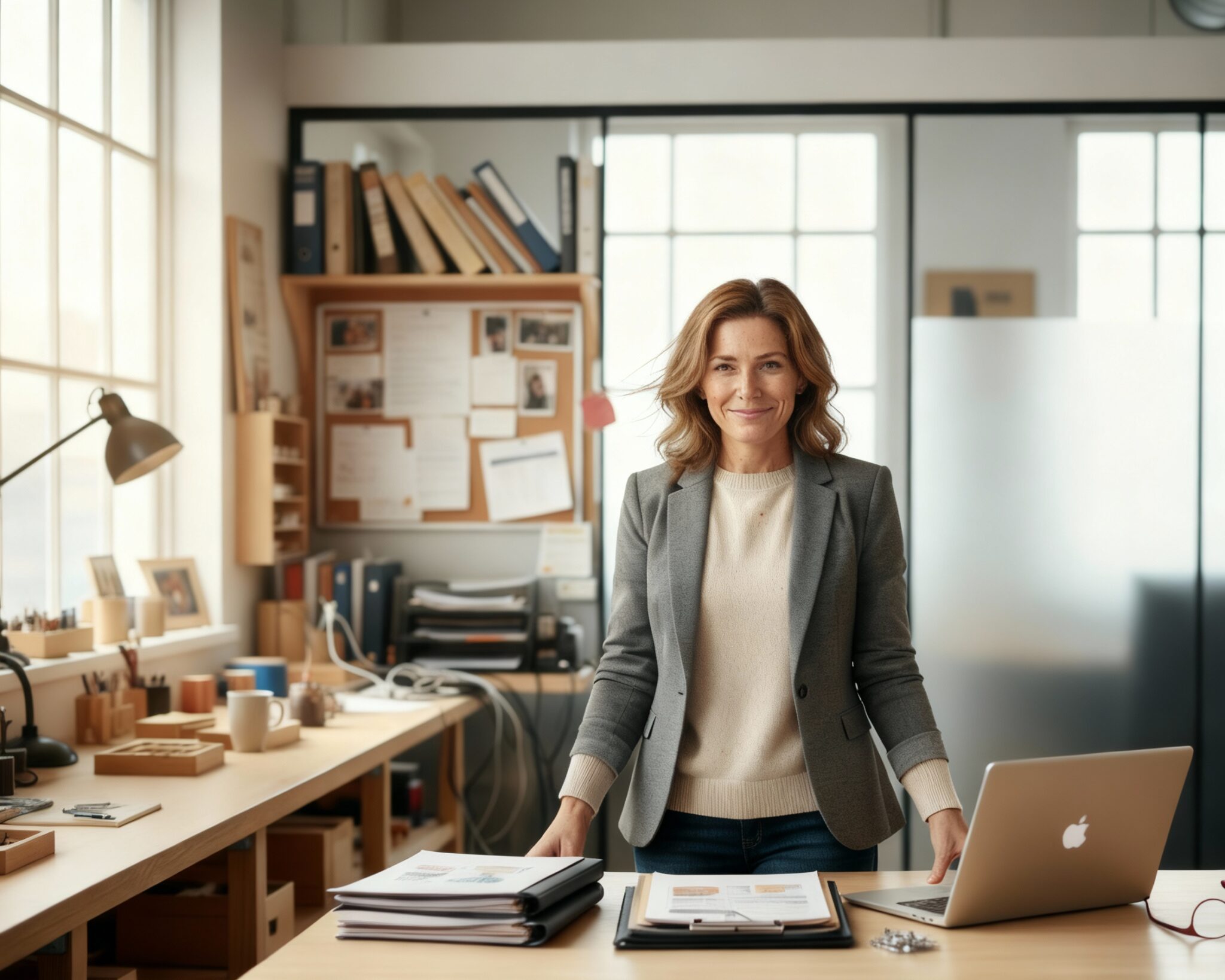 Woman working in family business Woman working in family business