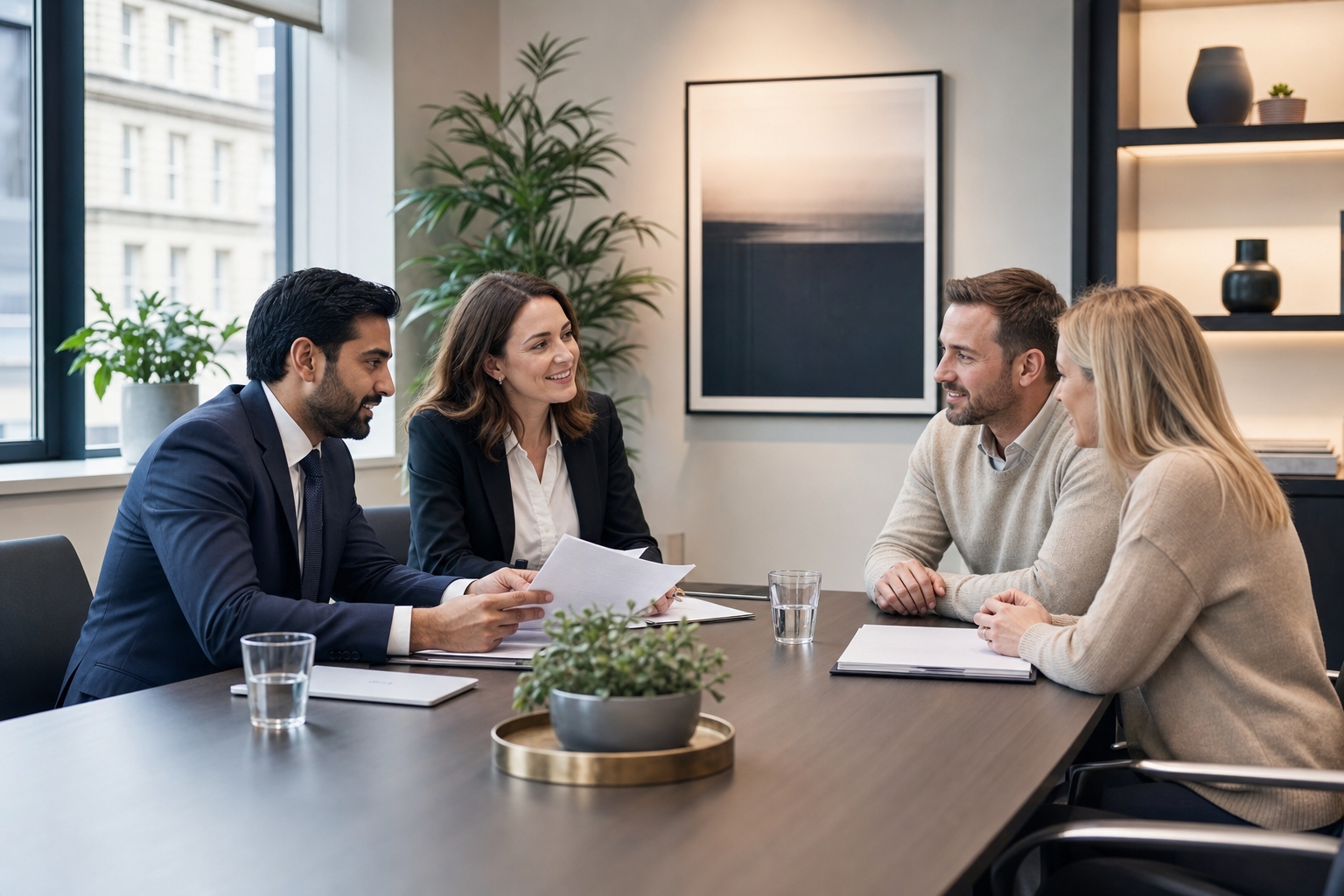 Collaborative law round-table meeting with family law solicitors – Purcell Solicitors Milton Keynes