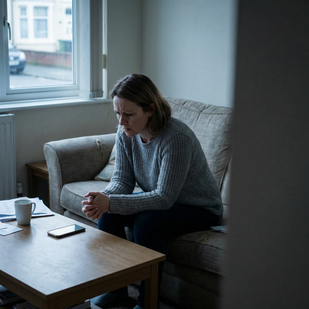 mother waiting for phone to ring after child abduction