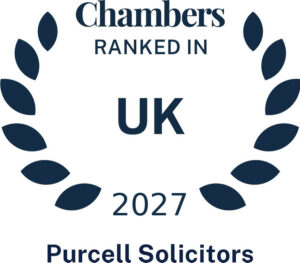 Purcell Solicitors Ranked in Chambers UK 2027 Chambers UK 2027 ranked firm emblem for Purcell Solicitors