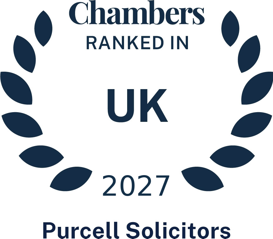 Purcell Solicitors Ranked in Chambers UK 2027 Chambers UK 2027 ranked firm emblem for Purcell Solicitors